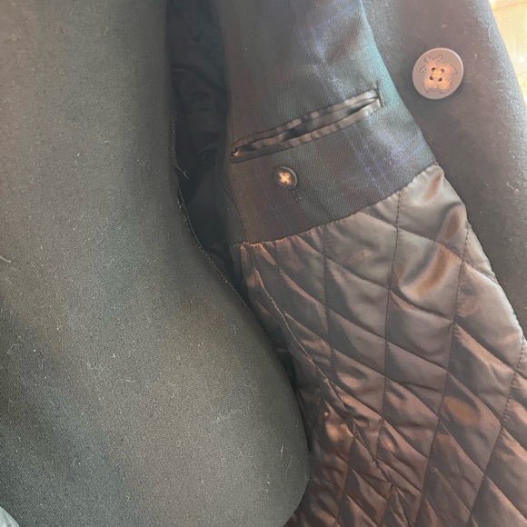 NWT 44L Ralph Lauren Wool Blend Pea Coat MSRP $350 - Picture 6 of 13